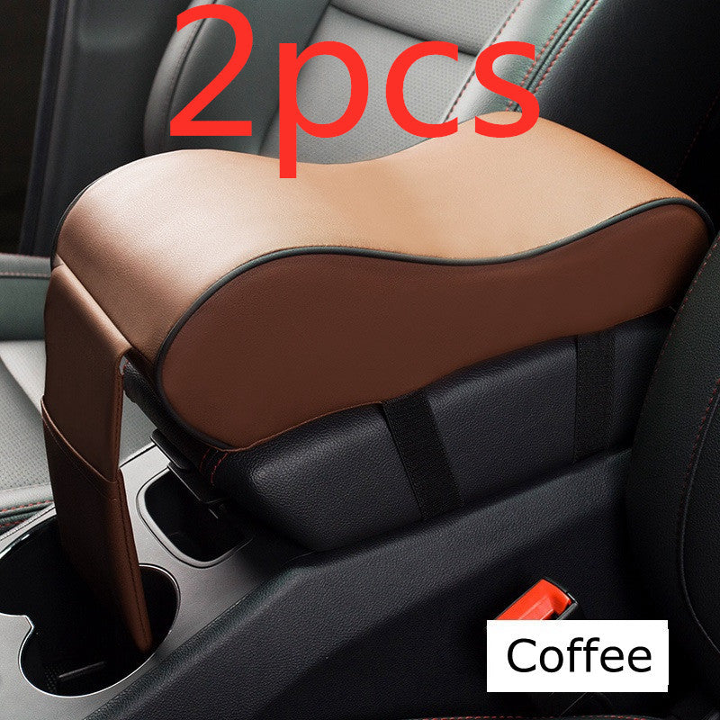 New Leather Car Armrest Pad Universal Auto Armrests Car Center Console Arm Rest Seat Box Pad Vehicle Protective Car Styling