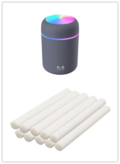 Home Car Charging Colorful Air Humidifier Usb Water Replenishment