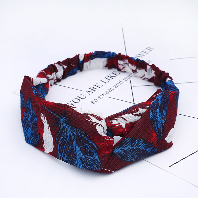 Chiffon silk headband ladies headband