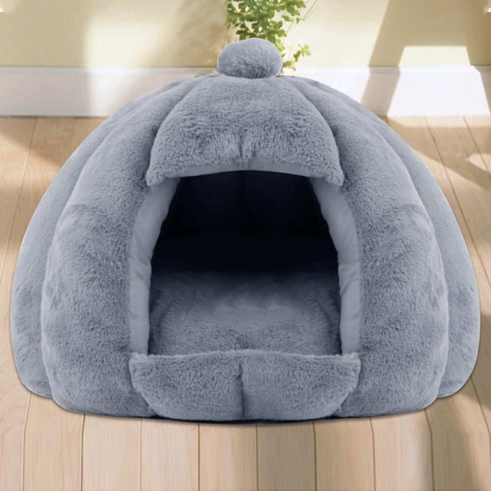 Winter thickened plush kennel