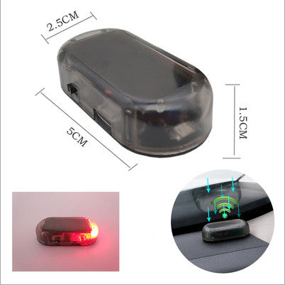 Luz de advertencia antirrobo de simulación solar.