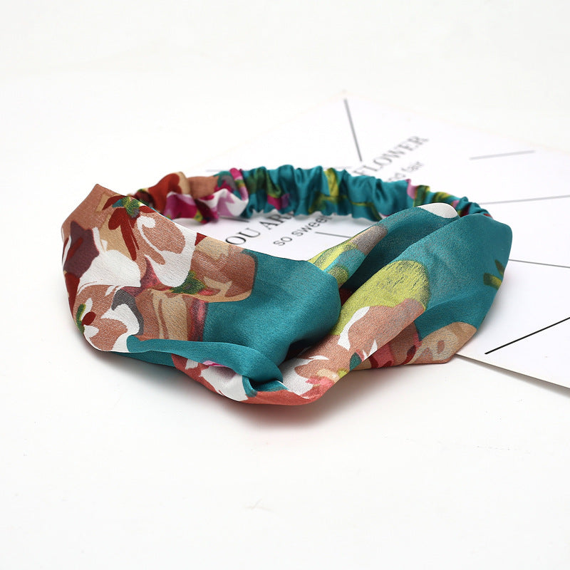 Chiffon silk headband ladies headband