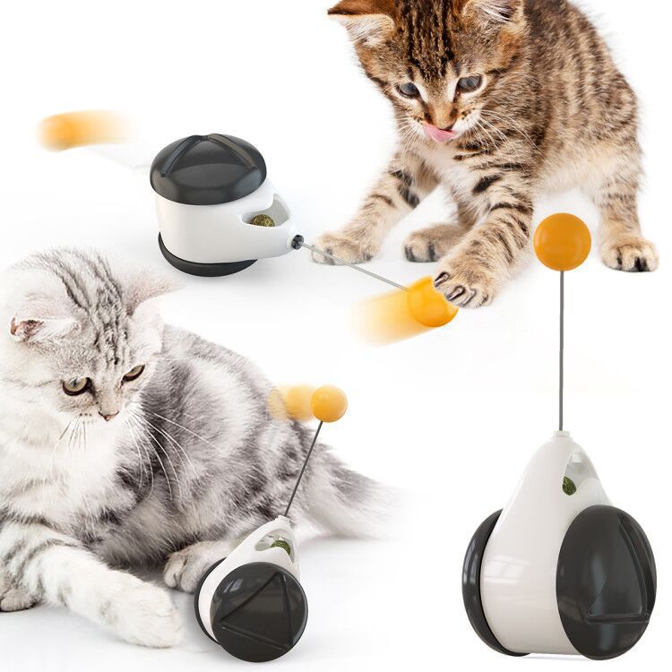 Juguete eléctrico automático de elevación para gatos, rompecabezas interactivo, bola inteligente para gatos, suministro para mascotas, juguetes de elevación