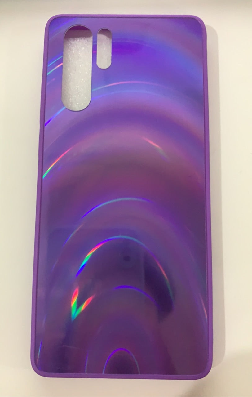 3D Rainbow Glitter Gradient Back Cover Case