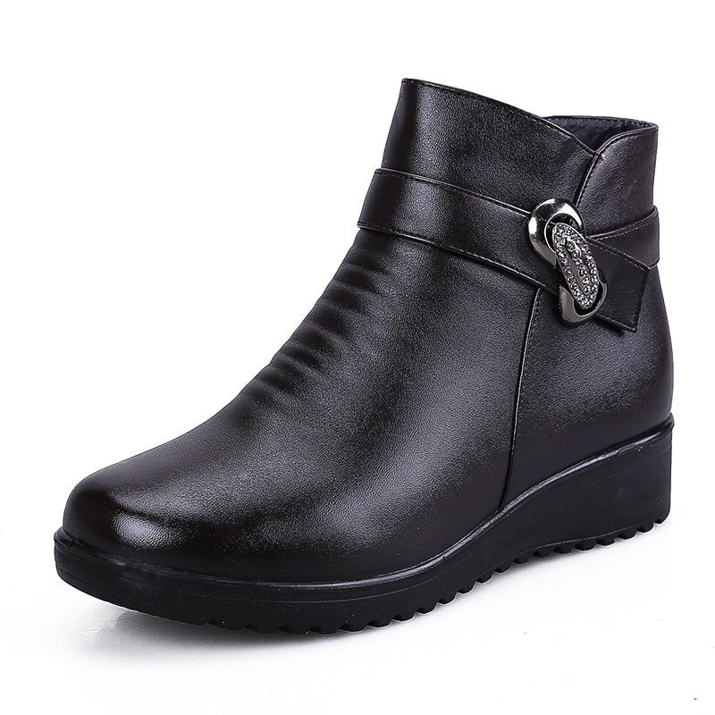 Winter Cotton Shoes Ankle Boots Flat