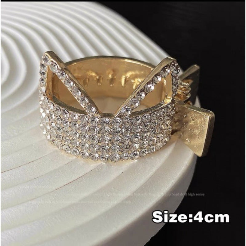 Rhinestone Anti-sagging Fixed Gadget Back Head Small Hair Clip