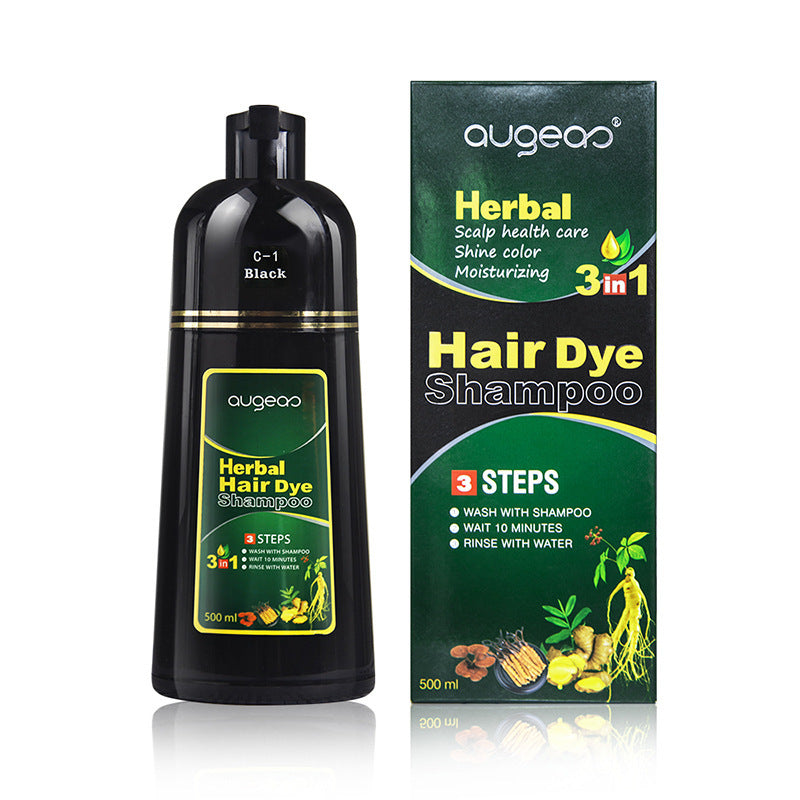 OGE IELTS One Black One Color Hair Dye Herb Essence Extract Not Easy To Touch Scalp Dyeing Hair Cream