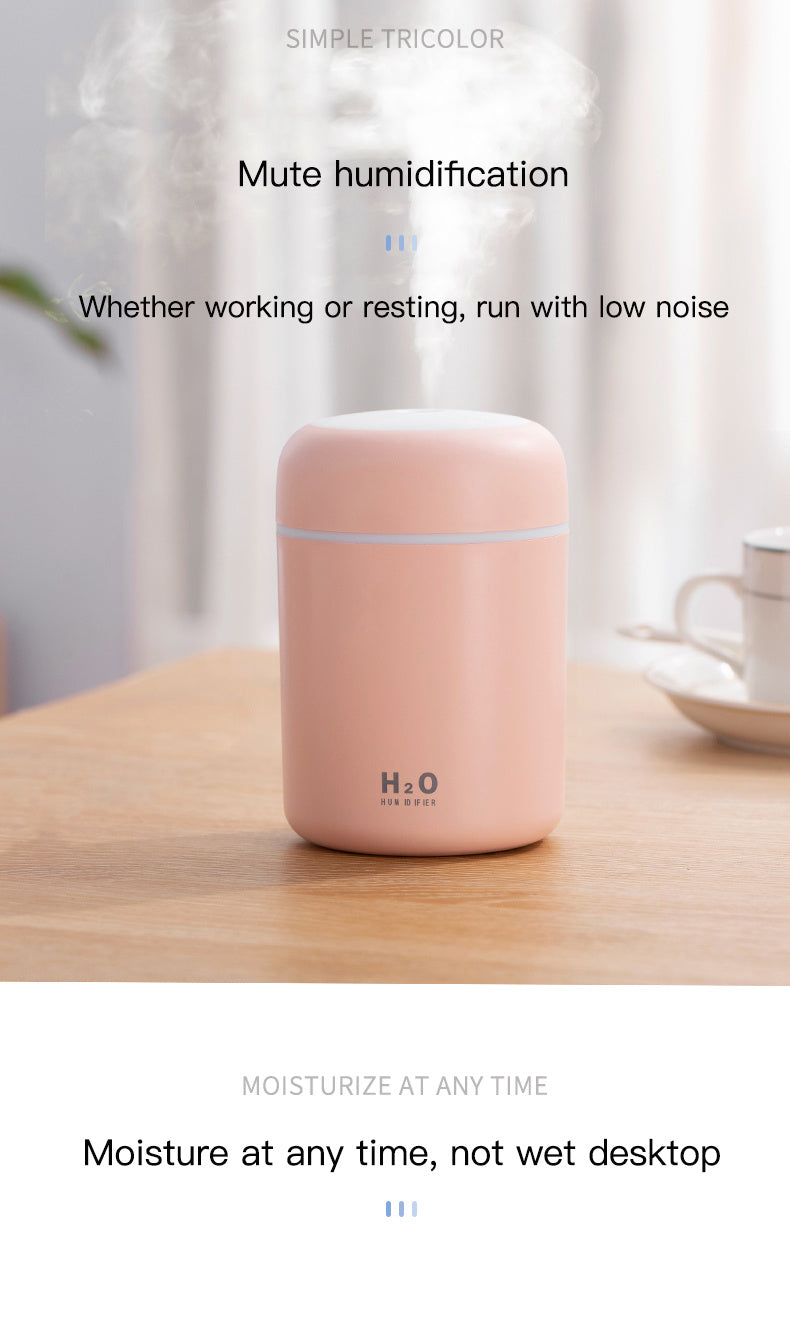 Home Car Charging Colorful Air Humidifier Usb Water Replenishment