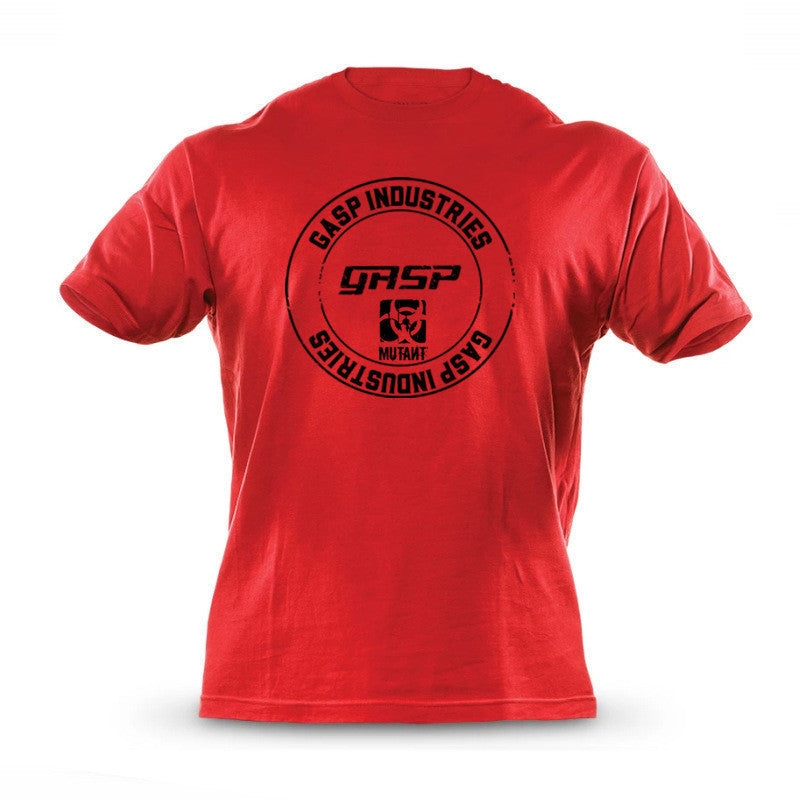 Men's muscle fitness exercise short sleeve