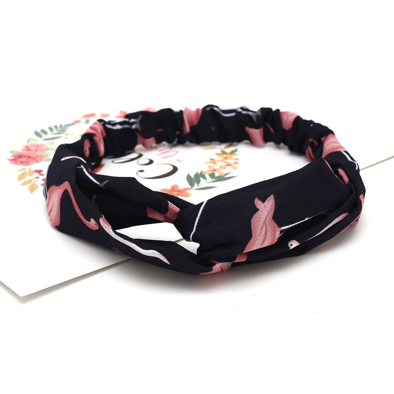 Chiffon silk headband ladies headband