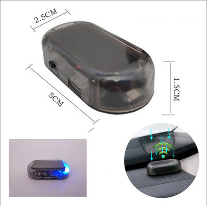 Luz de advertencia antirrobo de simulación solar.