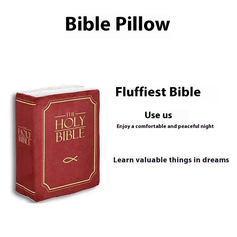 Home Decor Christmas Bible Plush Toy Doll Pillow