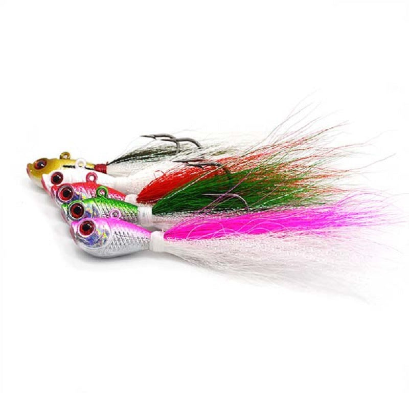 Sea Fishing Deer Hair Fake Lure Luminous MulticolorTail Hair Beard