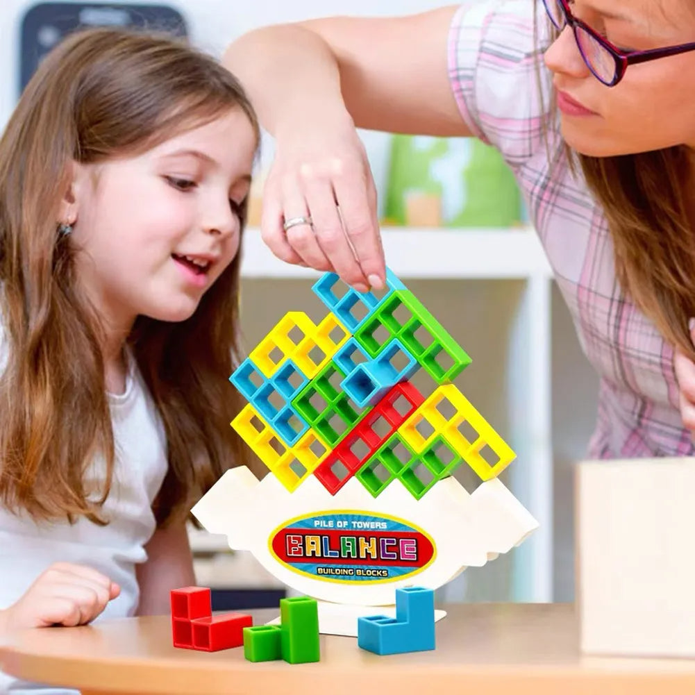 Juegos de mesa apilables de equilibrio para niños y adultos, juguetes de bloques de torre para fiestas familiares, juegos de viaje, rompecabezas para niños y niñas, juguete de bloques de construcción