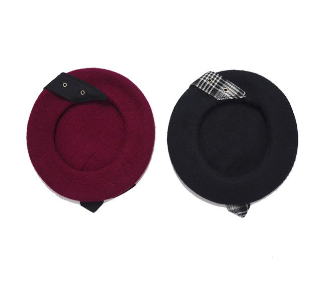 Autumn winter wool blended Beret