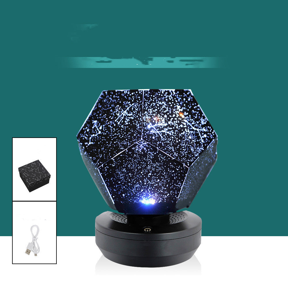 LED 星空投影仪夜灯 3D 投影夜灯 USB 充电家用天文馆儿童卧室装饰房间照明