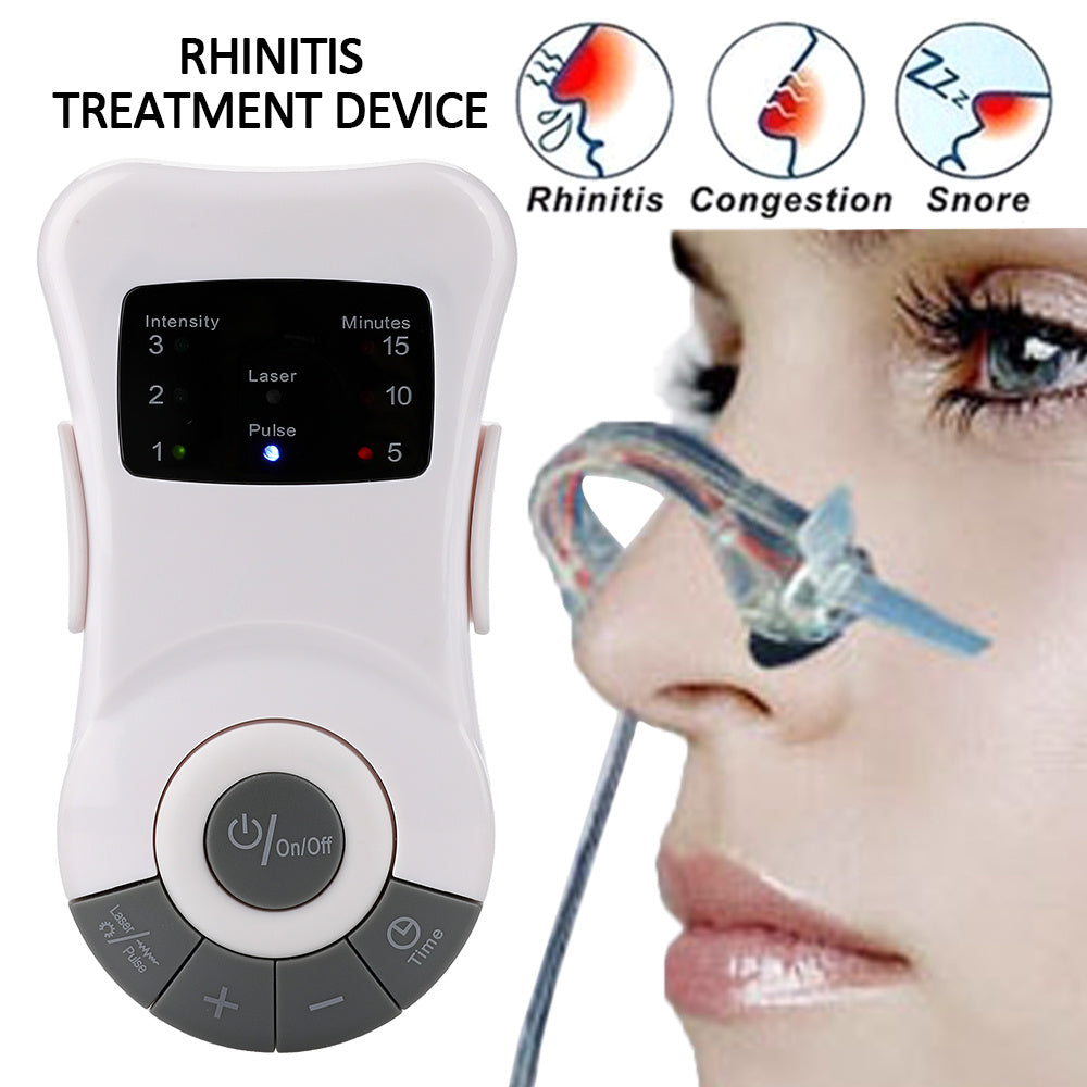 Allergy Rhinitis Therapy Machine Electric Sinusitis Sneezing Nasal Itching Nose Care Device Safety Laser Light Treatment Cure