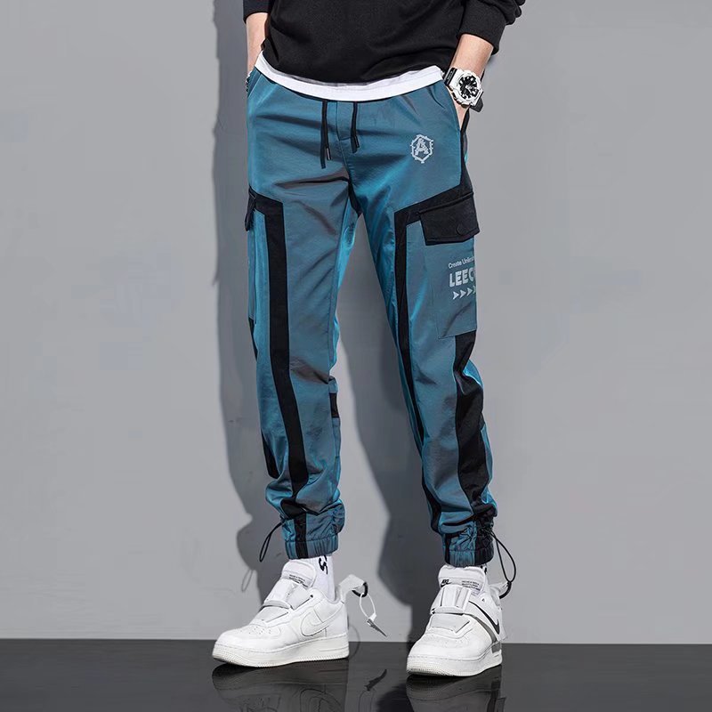 Laser Reflective Men's Loose Casual Pants