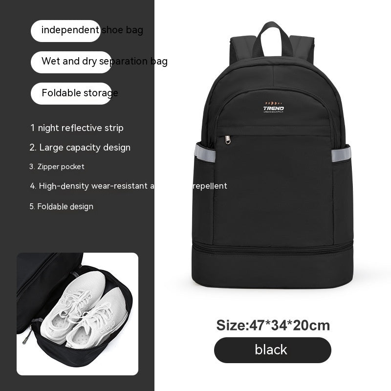Gym Bag Women's Dry Wet Separation Waterproof Buggy Bag Swimming Sport Climbing Travel Backpack Shoe Warehouse Travel Backpack