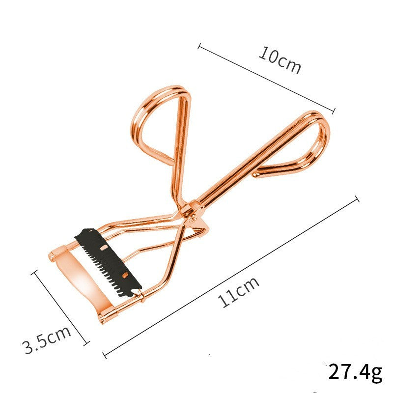 Black With Comb Eyelash Curler Peach Heart Fan Wide Angle