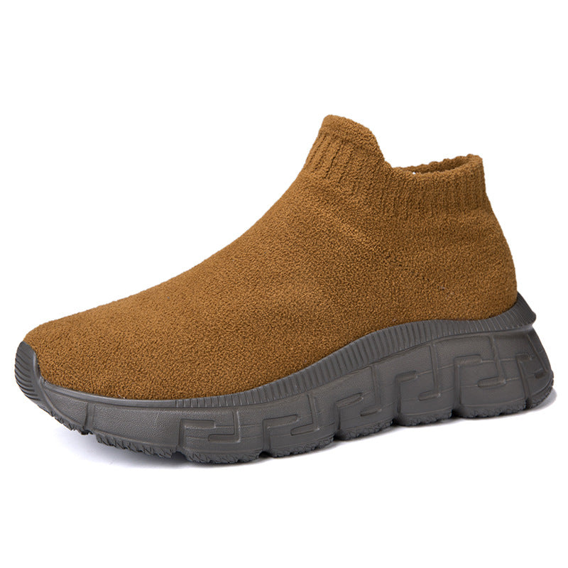 Tecnología Flying Tejido Superficie Invierno Moda Transpirable Cómodo Slip-on Zapatos Casuales