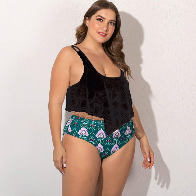 Bikini dividido de talla grande para mujer