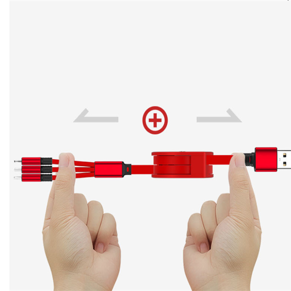 Telescopic charging cable