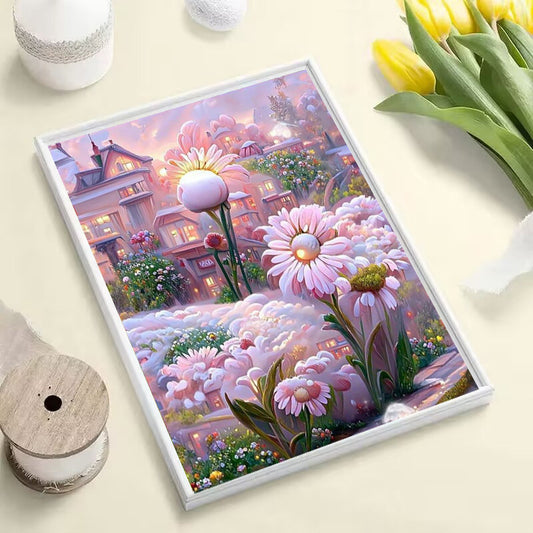 5D Diamond Painting Cure Tulip Flower Decorative Painting