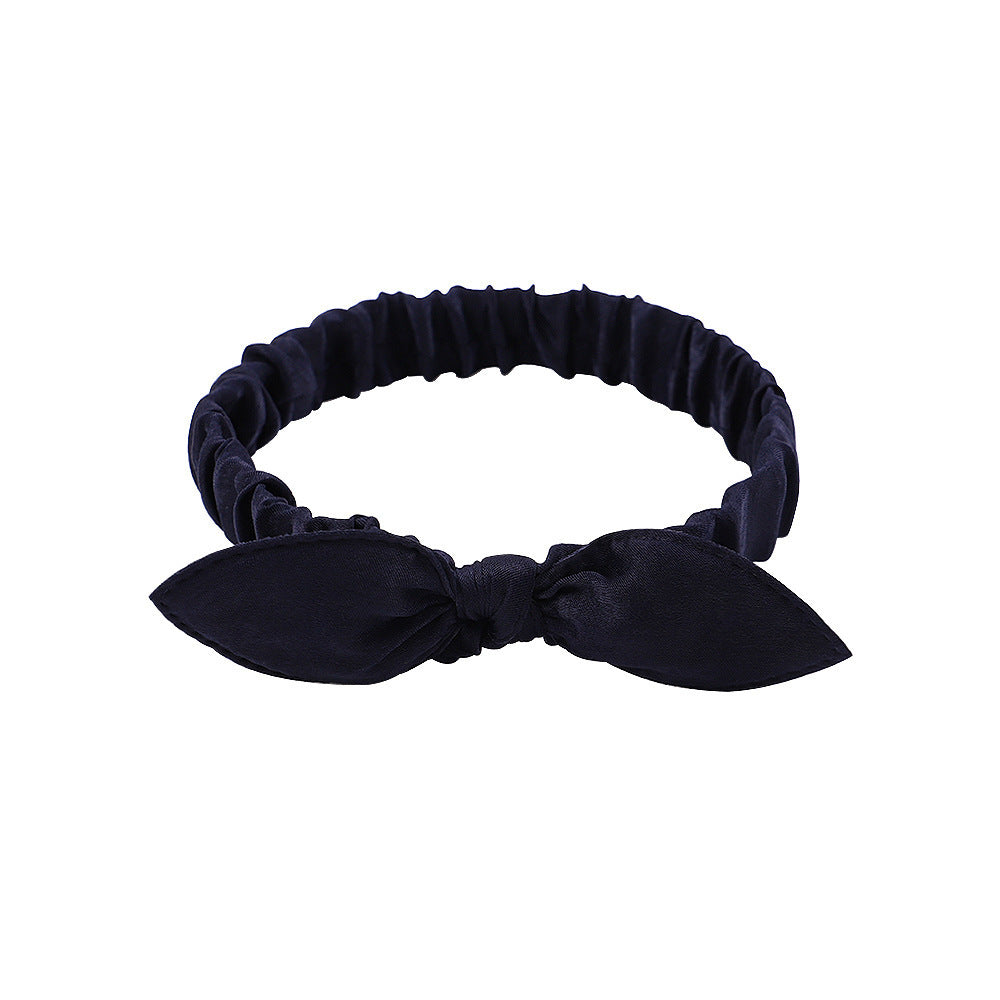 All-match Satin Headband With Wide Side Hair And Headband