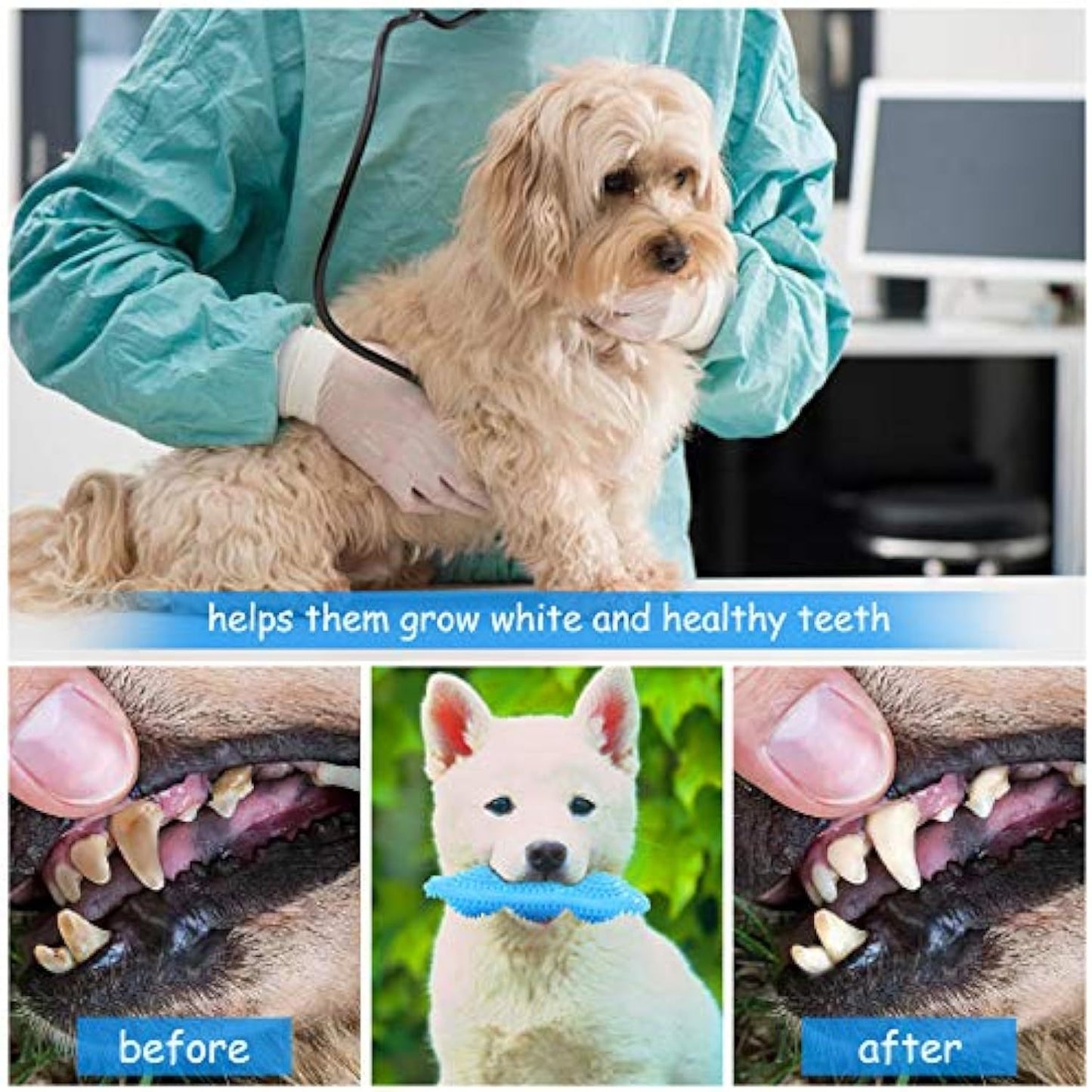 Puppy Chew Toys For Teething Puppies Teething Toys 360 Clean Pet Teeth Soothe Pain Of Teeth Growing Puppy Toys Small Dogs Medium Dog Suitable