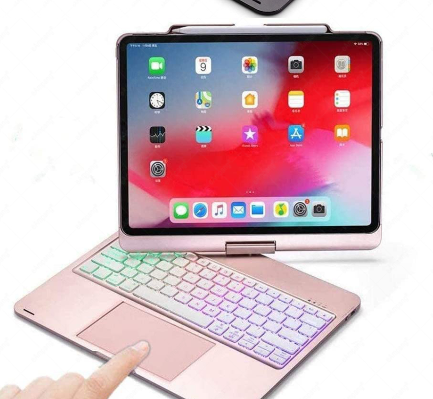 兼容 Apple 可旋转蓝牙 Ipad 触摸键盘带背光