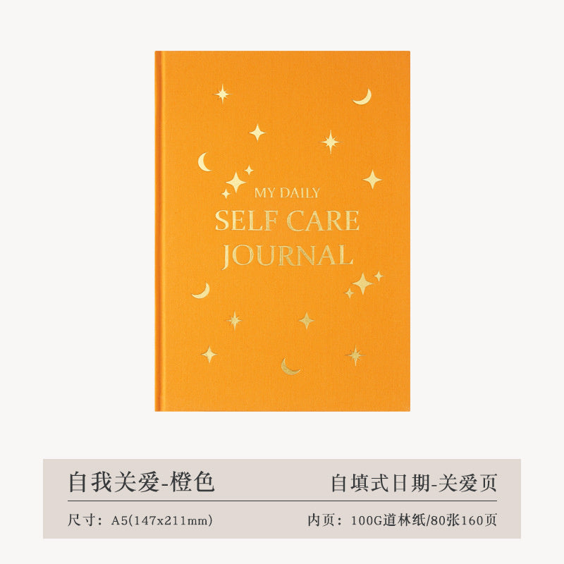 Thanksgiving Diary Happy Self-care Diary Boy English Version A5 Notebook Cloth Book