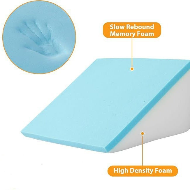 Triangle Memory Foam Knee Wedge Pillow For Relieving Pain Leg Elevation