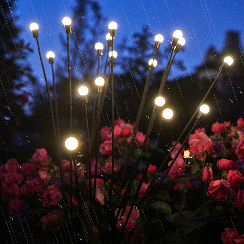 Luz Solar de luciérnaga de simulación, decoración de jardín al aire libre, lámpara de paisaje de césped, decoración de Navidad, luces LED solares, luces de jardín al aire libre