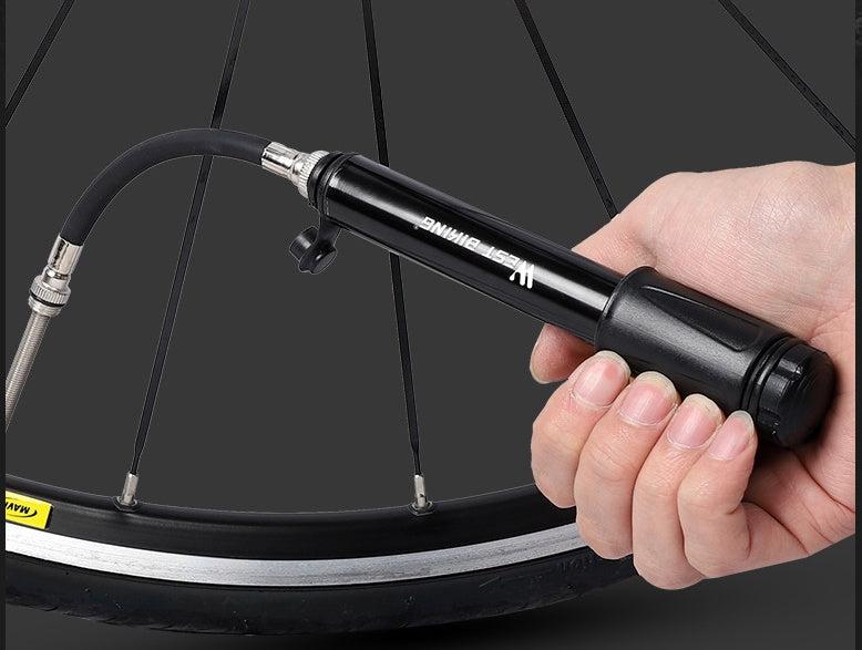 High-pressure Pump Bicycle Inflator Portable Small Pump With Hose