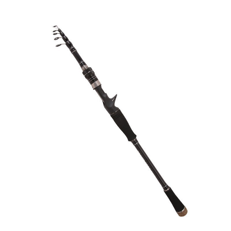 Carbon Telescopic Ultra Light Short Section Portable Straight Shank Fishing Rod