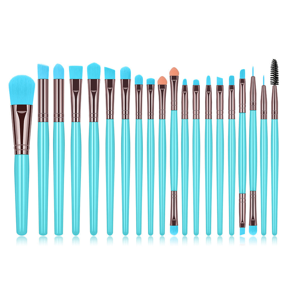 20pcs Fluorescent Color Makeup Brush Set