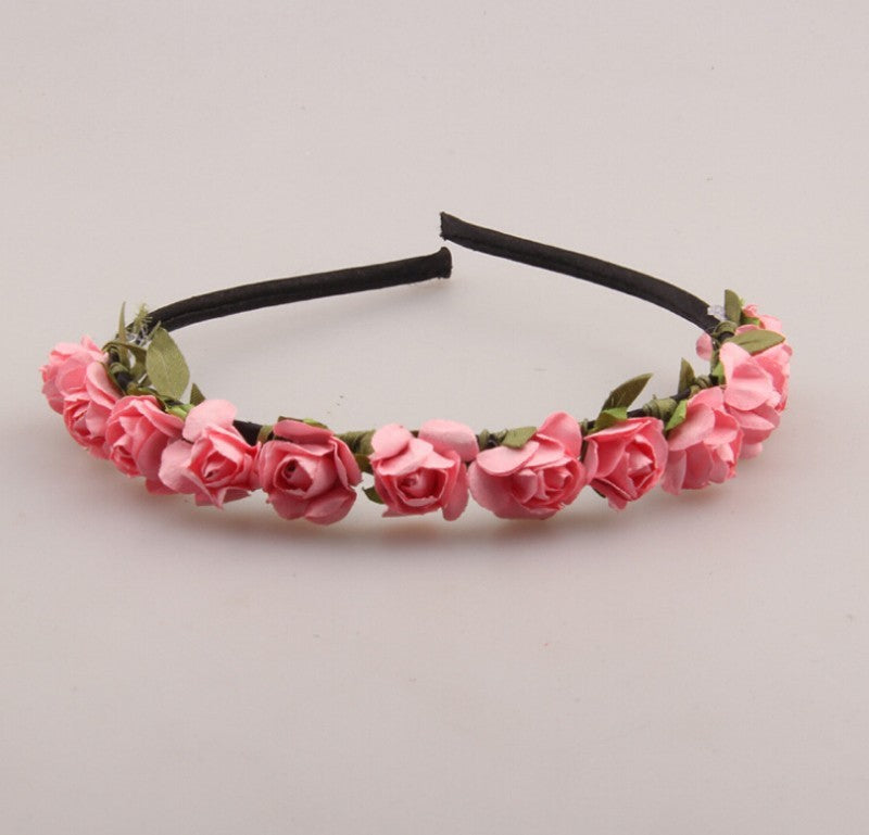 12 Paper roses headband