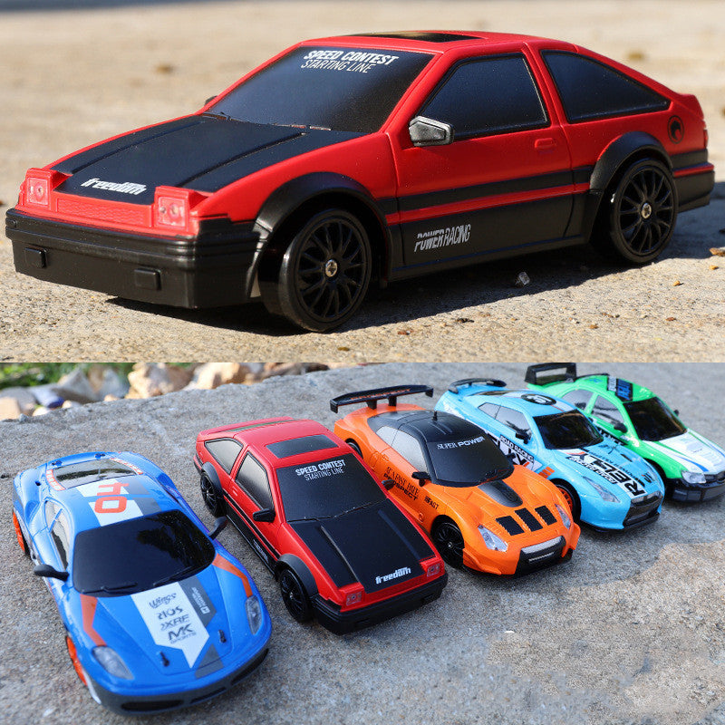 2,4G Drift Rc Car 4WD RC Drift Car Toy Control remoto GTR modelo AE86 vehículo RC coche de carreras juguete para niños regalos de navidad