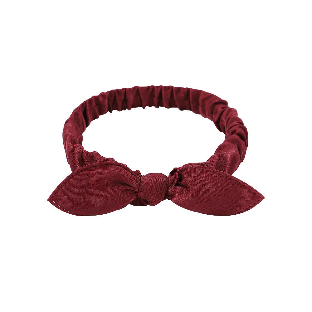 All-match Satin Headband With Wide Side Hair And Headband