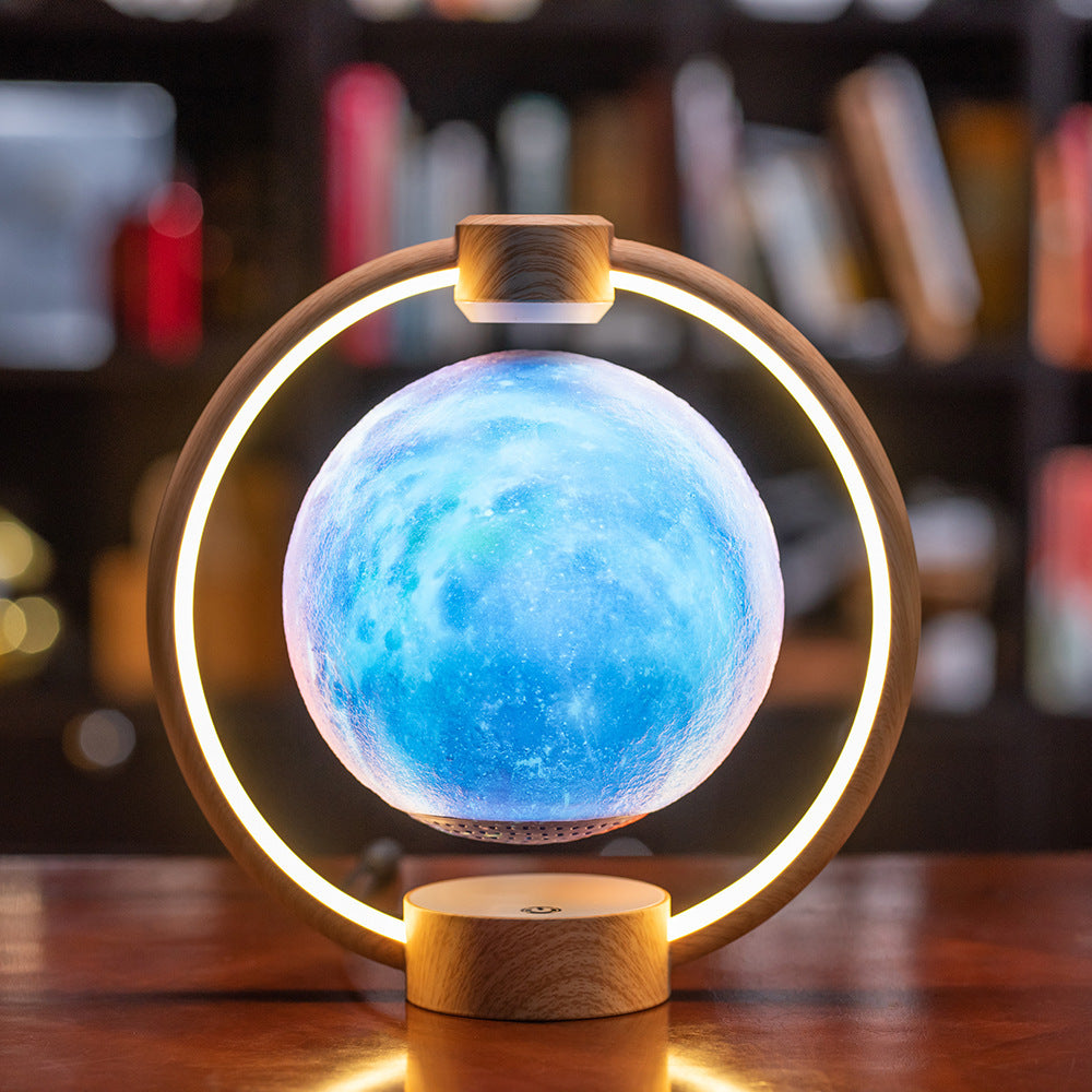 Maglev Moon Light Altavoz Bluetooth 3D Estéreo Diy Resplandor colorido