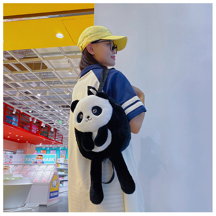 New Children's Personalized Panda Backpack All-match And Cute