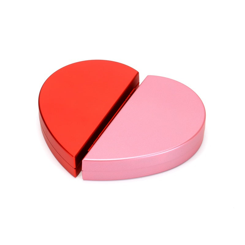 Caja de amor 3D Caja de anillo giratoria con forma de rosa en forma de corazón Regalo del día de San Valentín