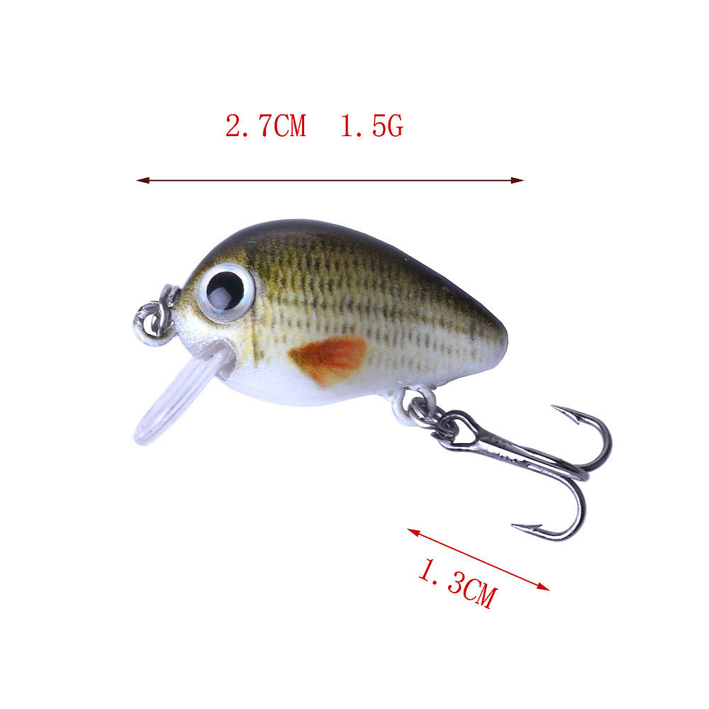 5 Color Lure Set 1.5G Mini Rock Lure Fishing Lure Box