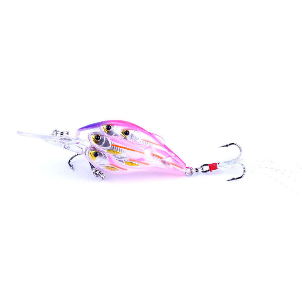 Fish Feather Hook Rock Lure Tossing Sea Fishing Floating Water Hard Bait