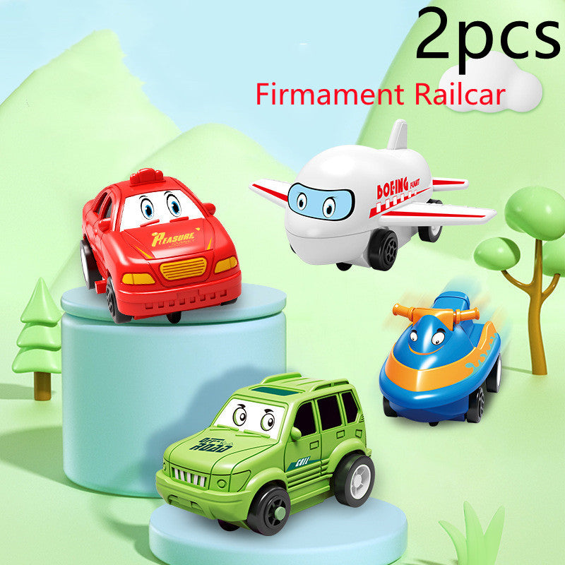 Rompecabezas para niños, ferrocarril eléctrico, Speeder, montaje artesanal, coche eléctrico, carril automático, escena de ciudad, construcción, juguete para regalo educativo