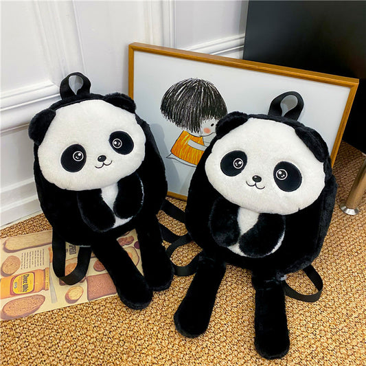 New Children's Personalized Panda Backpack All-match And Cute