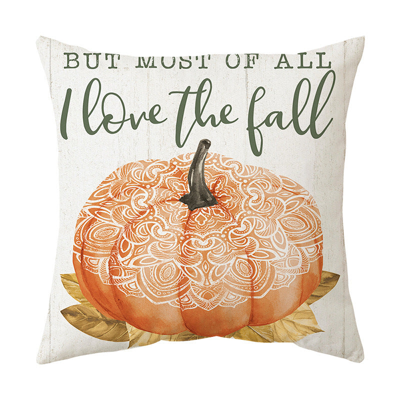 Thanksgiving  English Alphabet Sofa Cushion Pillowcase