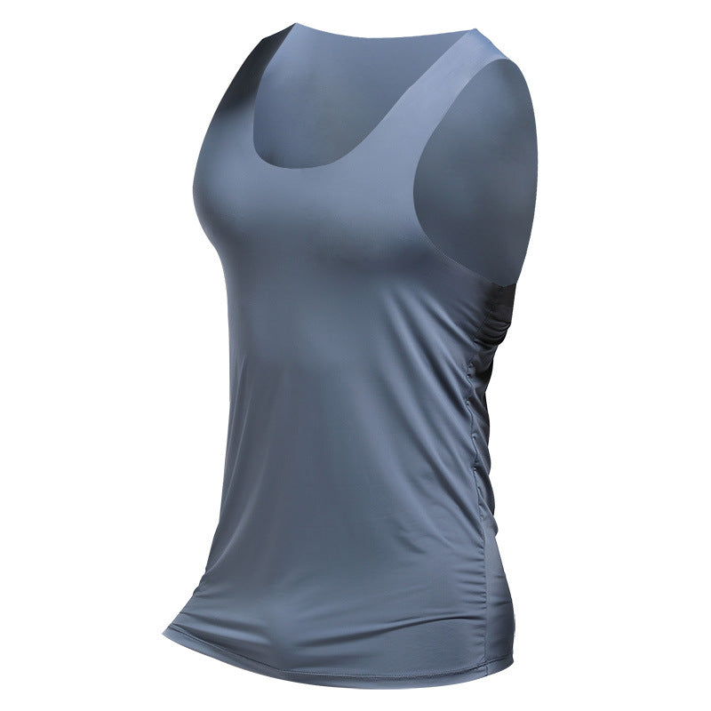 Workout Sleeveless Men's I-shaped Vest Ice Silk Light Bottoming Shirt