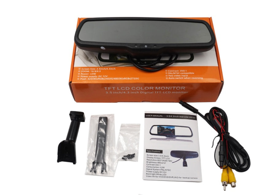 4.3 inch monitor with auto-dimming rearview mirror